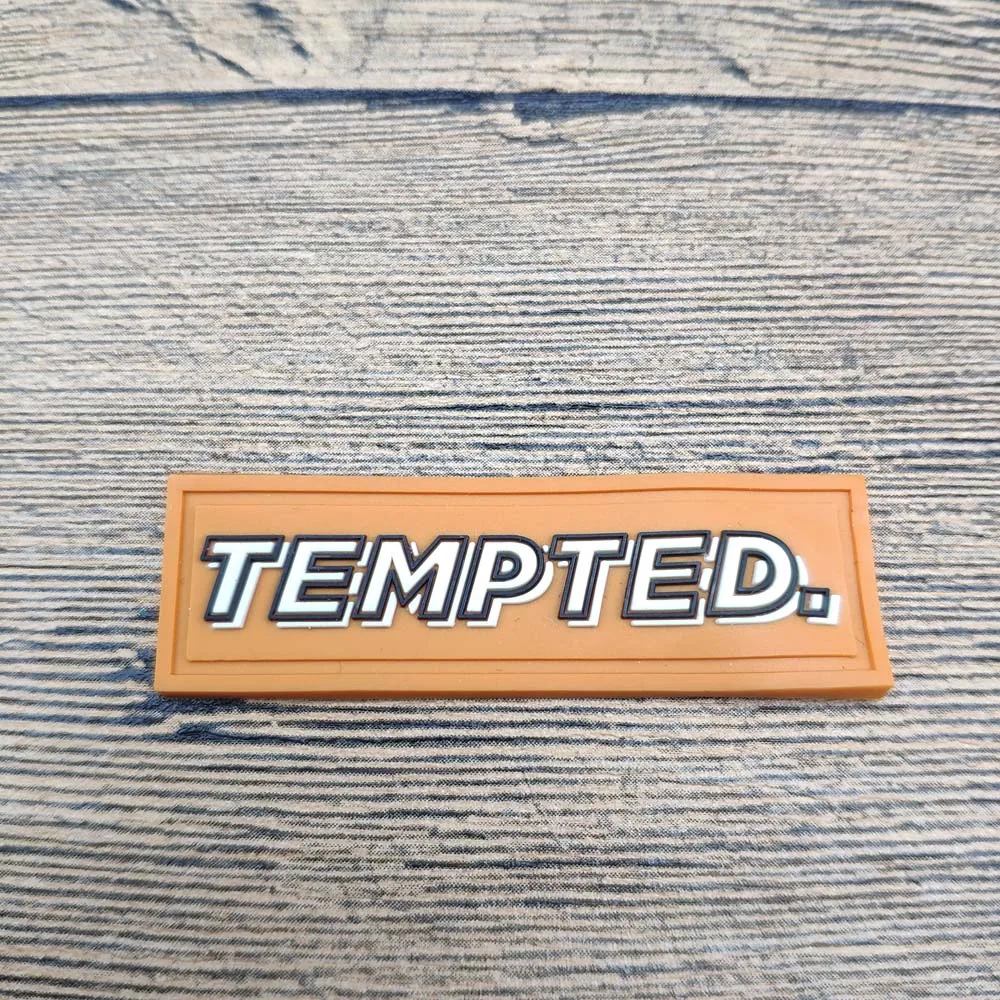 Custom 2d Logo Pvc Badge Heat Press Pvc Patch Customize Design Clothing