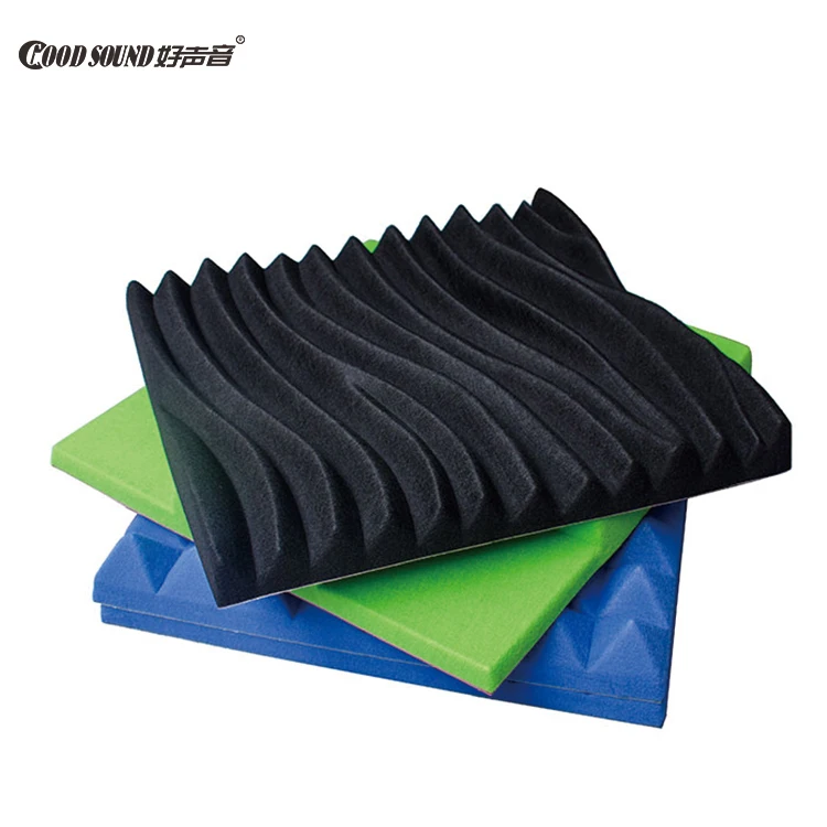 GoodSound 100% Polyester Fiber Triangles Acustic Board Cinema Acoustic System 9mm 3D Sound Proof Material Wall Panels