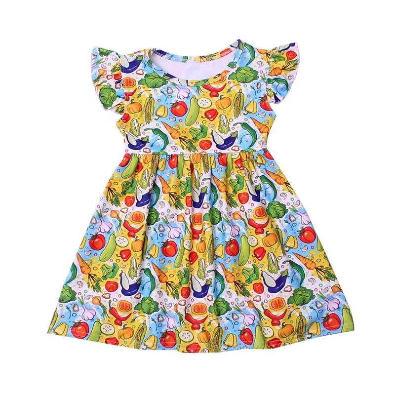 vegetable print dress