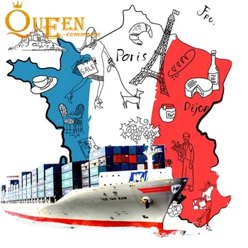 Internation Boat Sea Fcl Lcl Cbm Charge Logistic to France DDP  DDU Shenzhen Including Clear Train Transport Cargo Door to Door