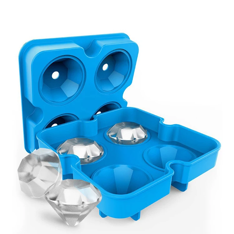 3D Diamond Ice Cube Mold Maker Whiskey Party Bar Tools