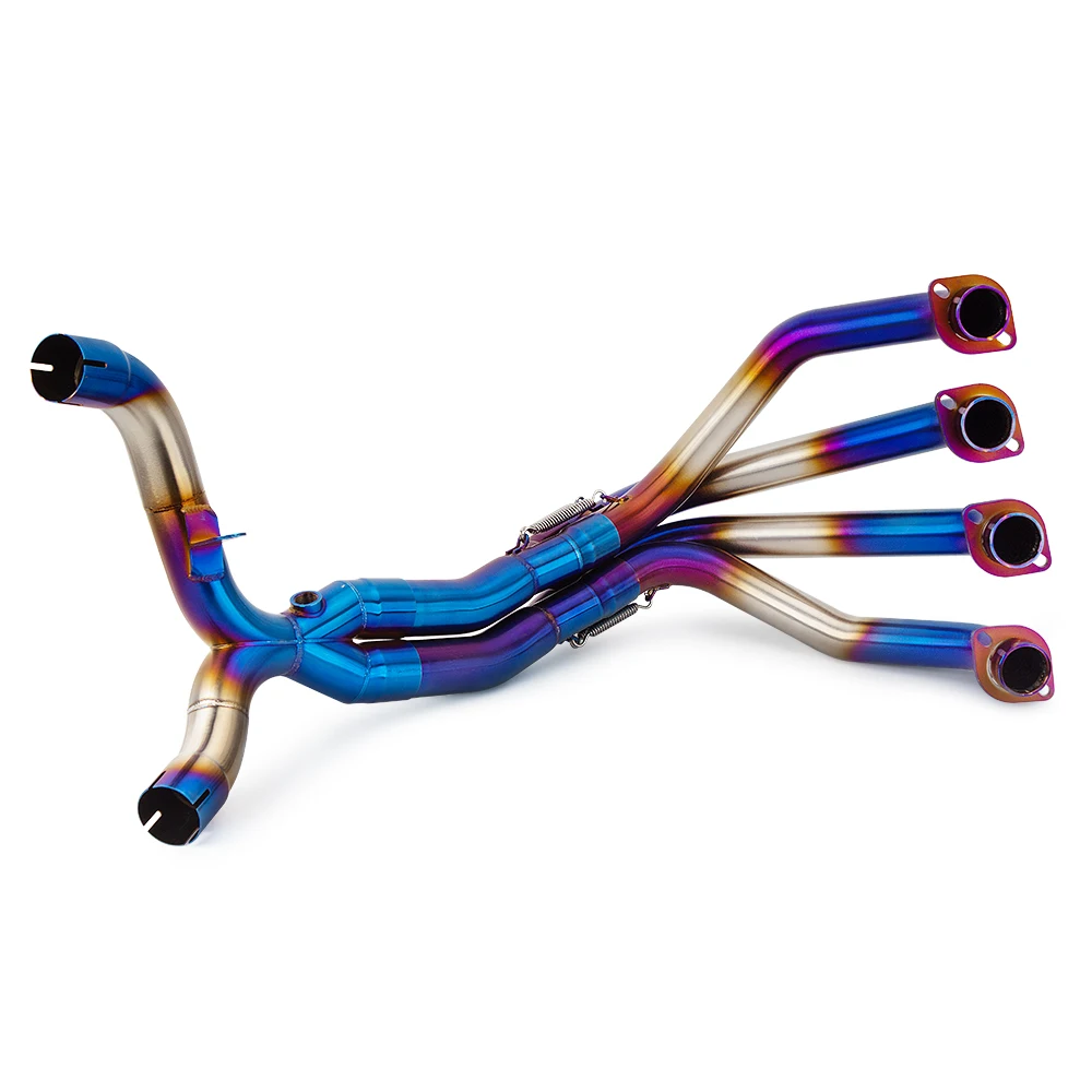 For Kawasaki Z1000 2010-2020 Exhaust System Modify Front Link Pipe Stainless Motorcycle Escape Blue Header Tube Compatible OEM