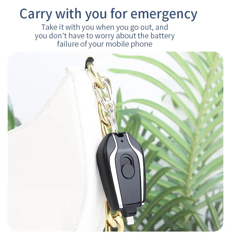 Manufacture 1500 Mah Pocket Keychain Emergency Mobile Phone Small Portable  Charger Pod Powerbank Mini Power Bank for iphone