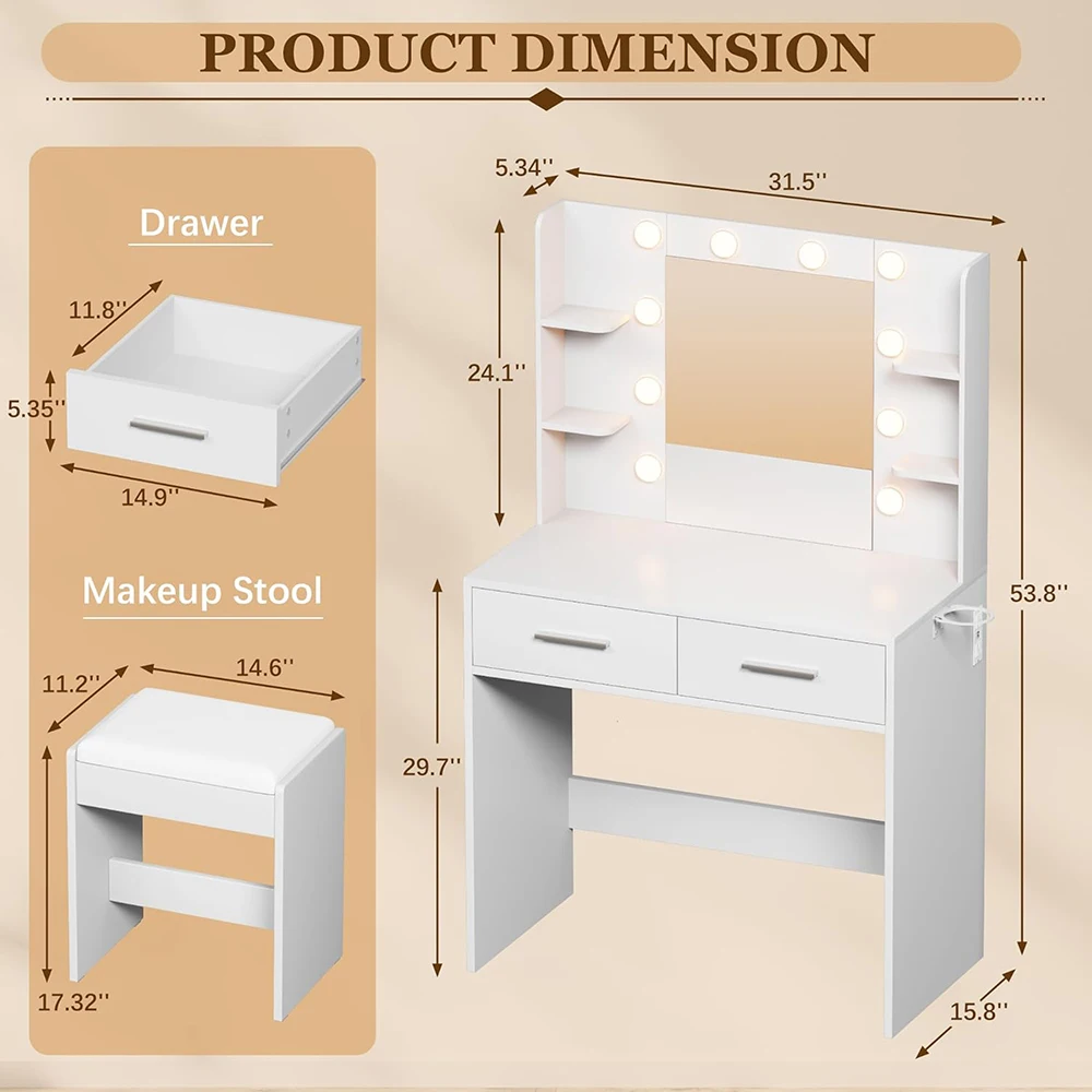 Product dimensions