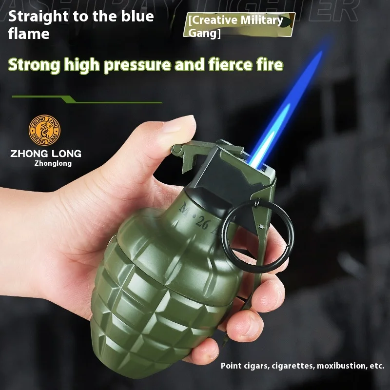 hand grenade cigarette lighter Wholesale Large Metal Ashtray & Inflatable Grenade Lighter
