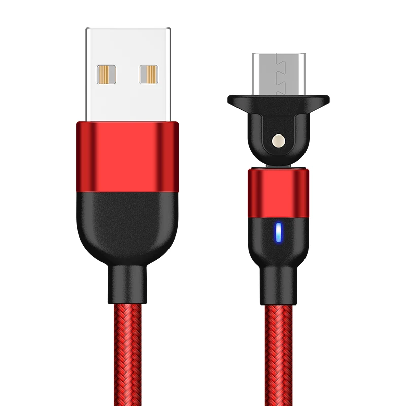 Лидер продаж, высококачественный usb-кабель для быстрой зарядки 3 А, зарядное устройство для iphone, кабель micro, type C, вращающийся usb-кабель 180 L-образной формы