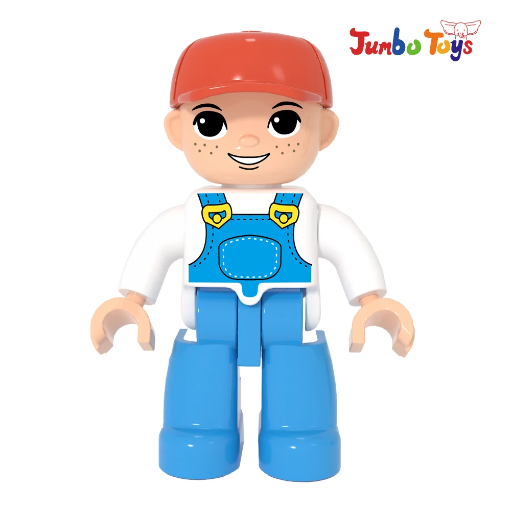 3D Magnetic Figures Magnetic Building Blocks Mini Bricks Plastic Cartoon Dolls Action Toy Figures Kids Toy Set