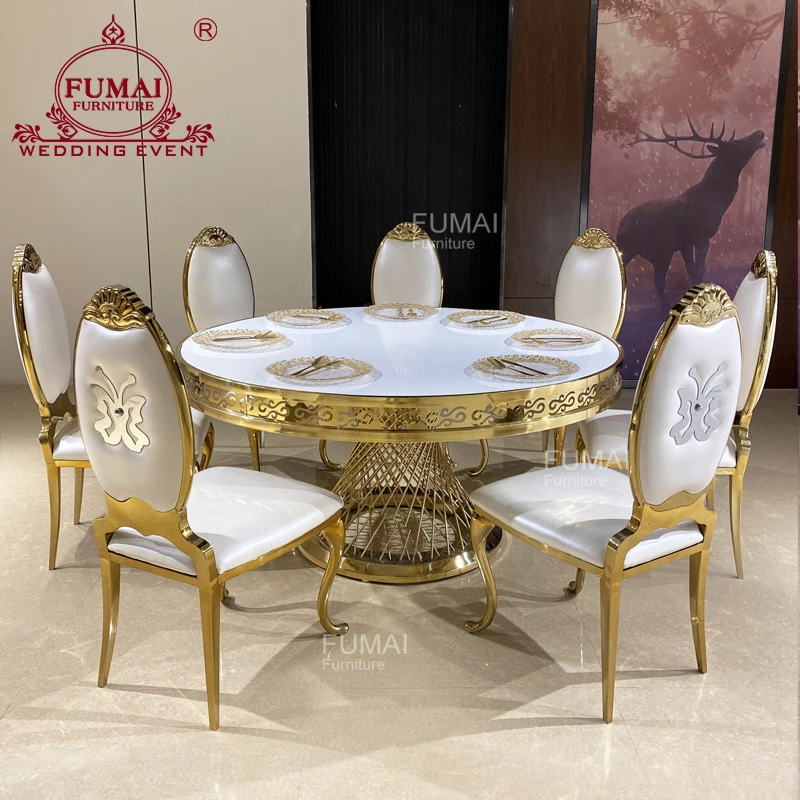 Royal Furniture Round Gold Dining Table Set Luxury Buy Dining Table
