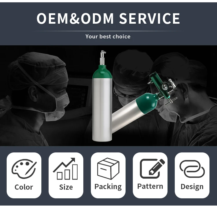 Oxygen Cylinder Backpack (m6 Size Cylinder) With M6 Aluminum Oxygen