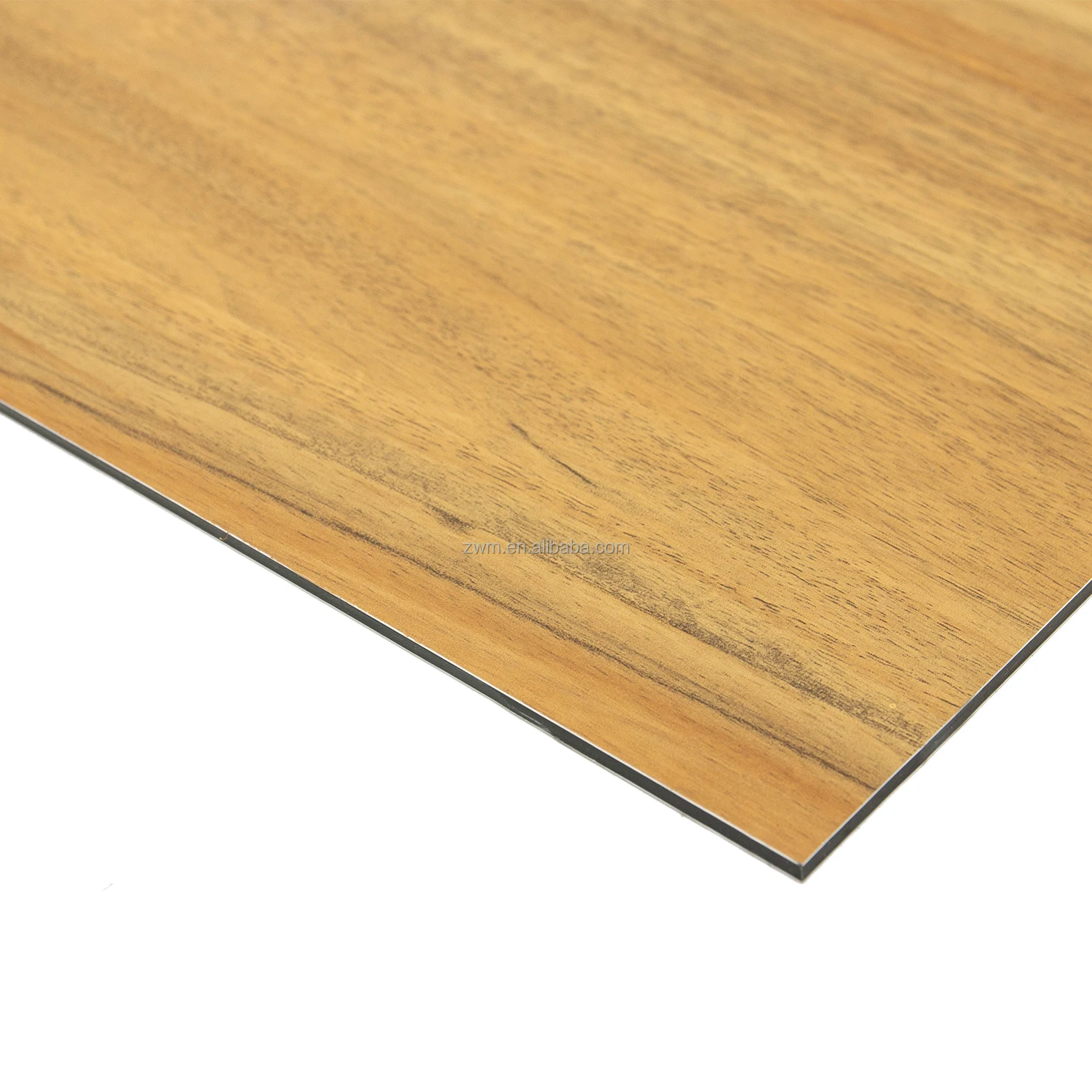 Modern Faux Wood Grain Aluminum Composite Panel 3D Realistic Wood Veneer Metal Decorative Board Waterproof Fireproof for Mall