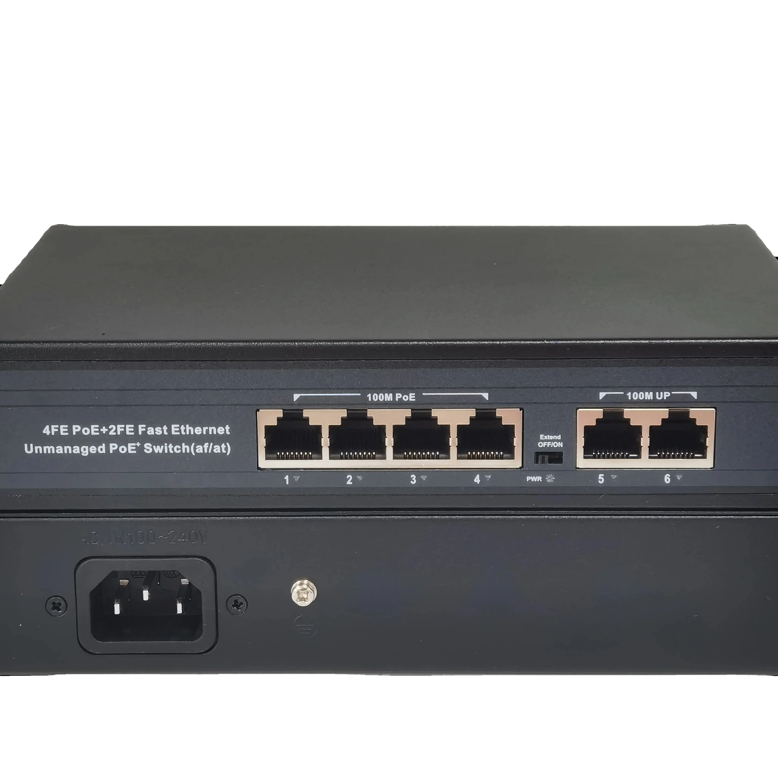 POE-Switch 4+2Ports 610/100 MRJ 45 Ports