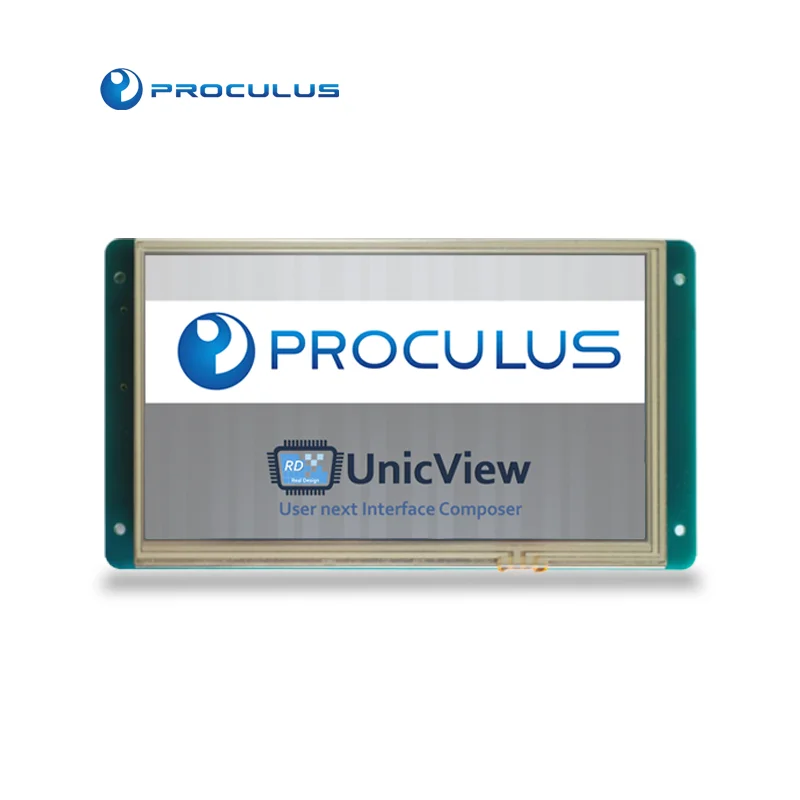 Proculus 7 inch uart 1000nit Color TFT LCD Display Projected Cheap Capacitive Resistive Hot Selling Touch Screen Panel