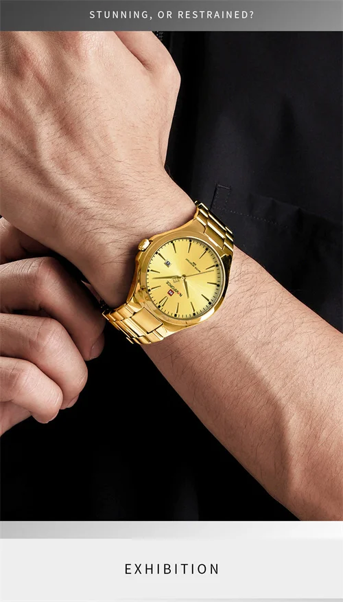 NAVIFORCE 9214 GG - Luxury Men's Watch with Date & Chronograph