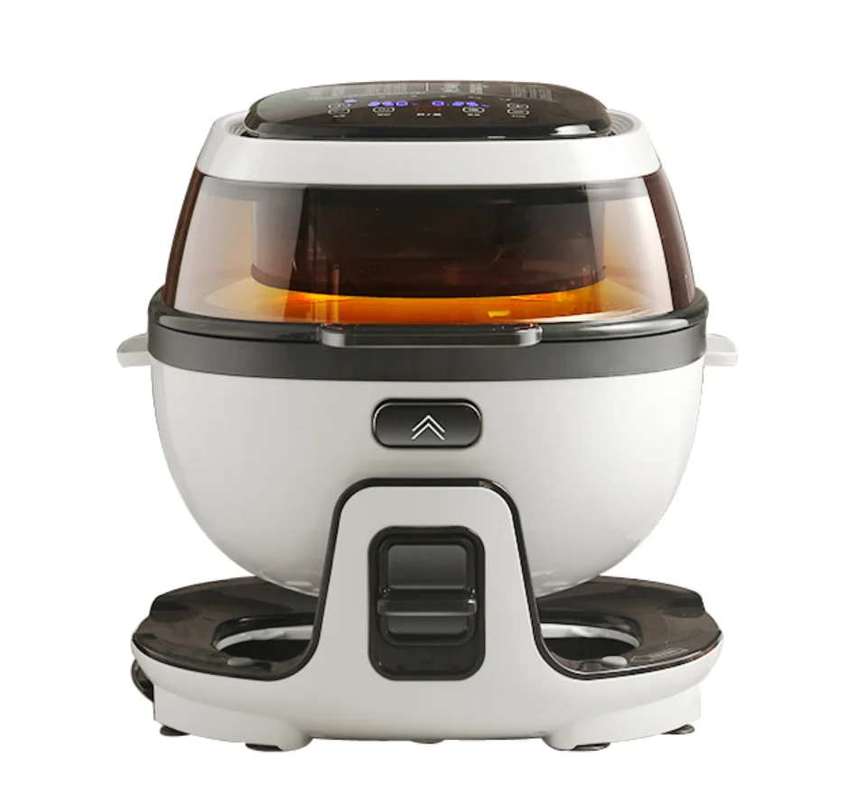 Electric Air Fryer Digital 6l Rolling Air Fryer With Visible Window Double Layer Air Fryer Oven
