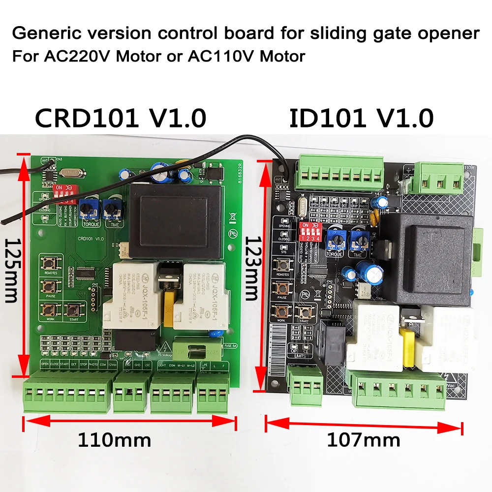 Sliding Gate Motor Opener PCB Control Board Motherboard Replaced Circuit Board Universal Version