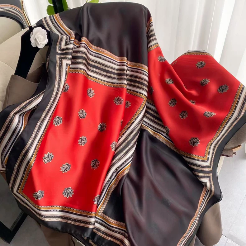 High Quality New Fashion Carriage Pattern Silk Scarves Shawls Women ...