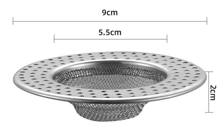 Stainless Steel Bathroom Sink Floor Drain Strainer, 304 Short 25-55mm,  Hair, Food, Debris Filter For Kitchen, Balcony, Bathtub