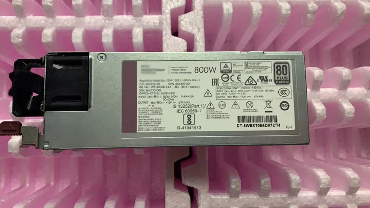 适用于hp Proliant G10 Gen10服务器的800w柔性插槽铂金电源865414-b21