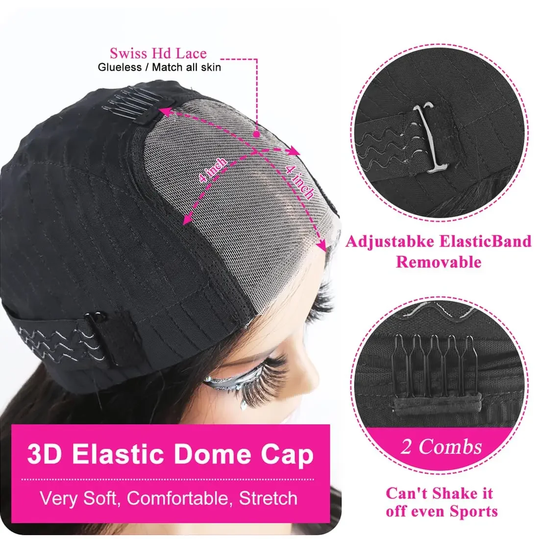 Burgundy Highlight Body Wave Wigs_voghion.com