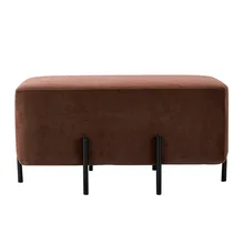 Wholesale Fashion Custom Multi-functional Luxury Blue Bench Chair Ottoman