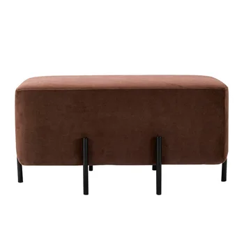 Wholesale Fashion Custom Multi-functional Luxury Blue Bench Chair Ottoman