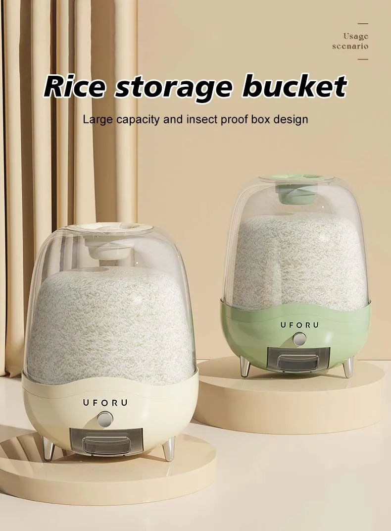 Multifunctional Household Flour Storage Container Customizable Injection Grain Storage Bucket Customized Flexible Cereal
