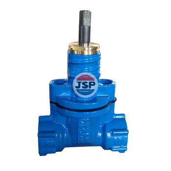 JSP DI Service Valve EN1074 Flat And Angle Type, Brass Trim EPDM Covered, 2CR13 Stem, FBE Coating,  Plastic Thread Protector