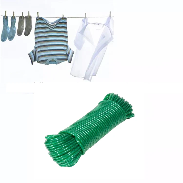 Metal Wire Pvc Clothesline Washing Lines Strong Life Steel Core Plastic