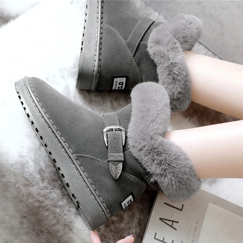 Winter snow boots keep warm hight boot for women