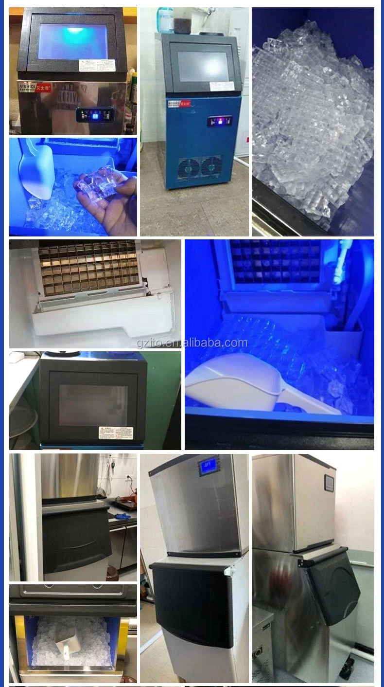 Commercial Industrial Ice Making Machine 40kg/24h Home Business Ice