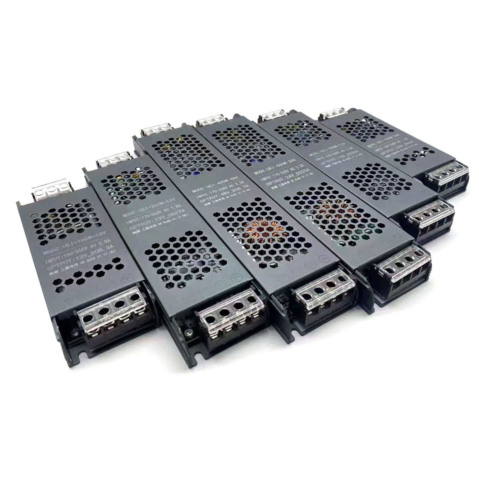 High Quality Ultra Thin LED Lighting Transformers DC 12V 24V Power Supply 60W 100W 150W 200W 300W 400W 500W LED Driver Converter