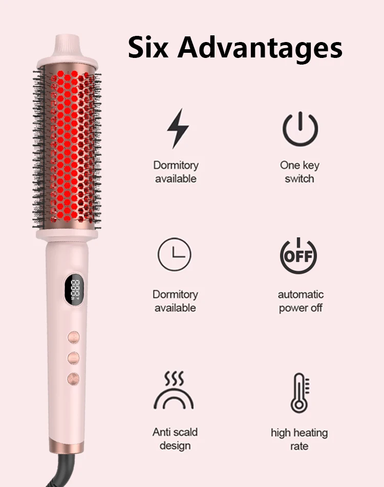 product mesky new hot thermal brush with lcd display infrared curling comb for household hotel commerce use-11