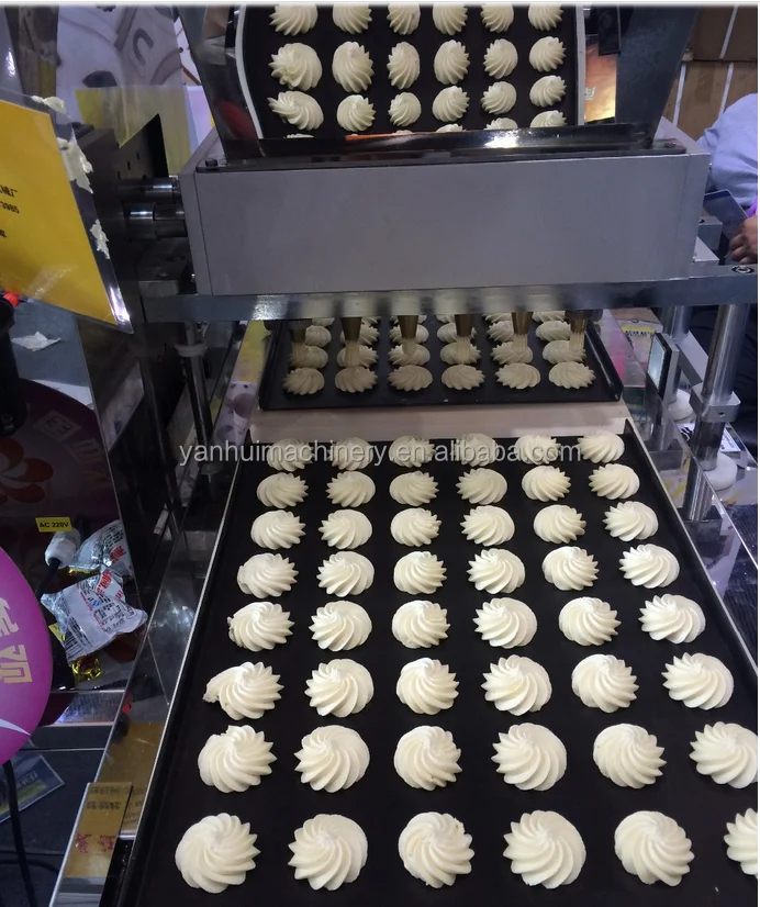 Cake Cookies making machine small automatic maker commercial biscuit press dropping forming depositor fortune cookie machine