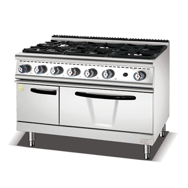 Commercial Kitchen Professional 6 Burner Gas Cooking Range Prices