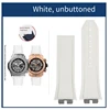 Cinturino per orologio bianco, senza fibbia