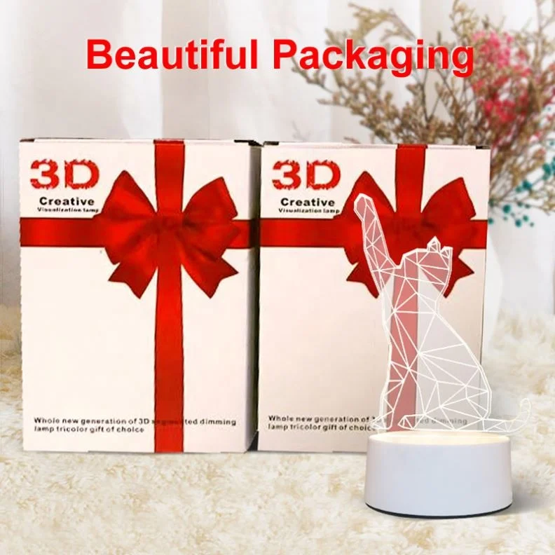 3D Creative Visualization Lamp - 30000 Hours of Light