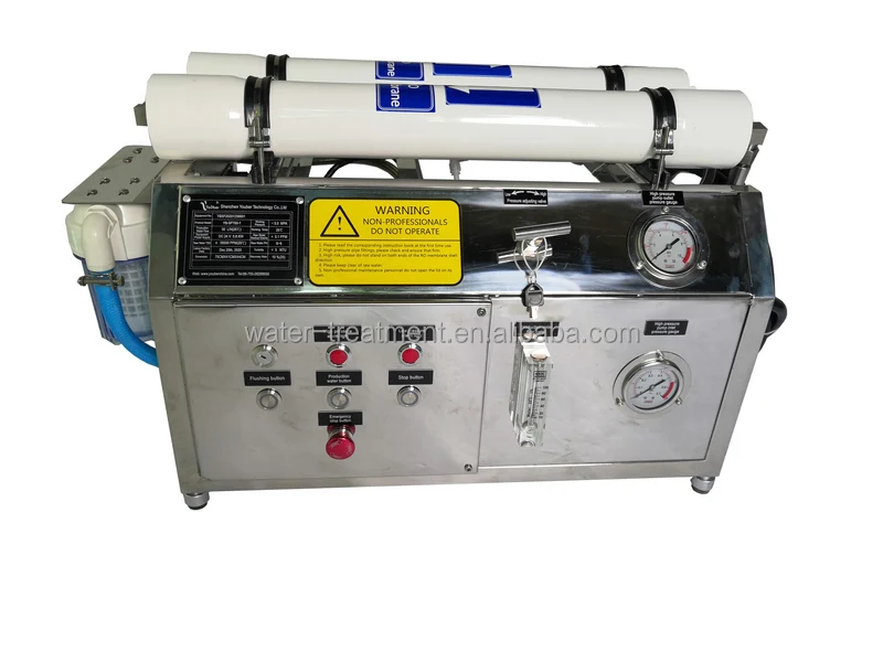 Dc24v Mobile Marine Desalinator Ro Filter Watermaker For Boat 200 Lpd ...