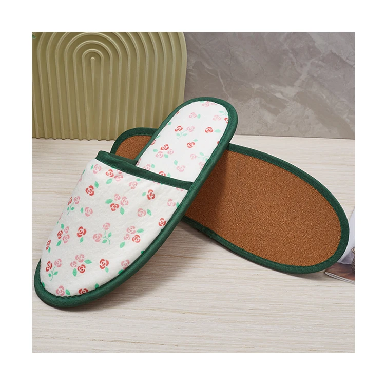 Good Quality New Style Soft Eco-friendly Hotel slippers Degradable Eco Friendly Hotel Airline Slippers details