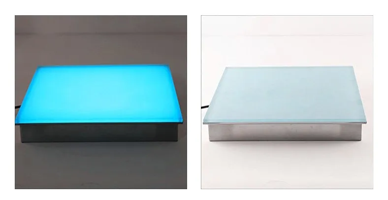 The best selling high quality square LED induction floor tile light outdoor waterproof LED luminous floor tile