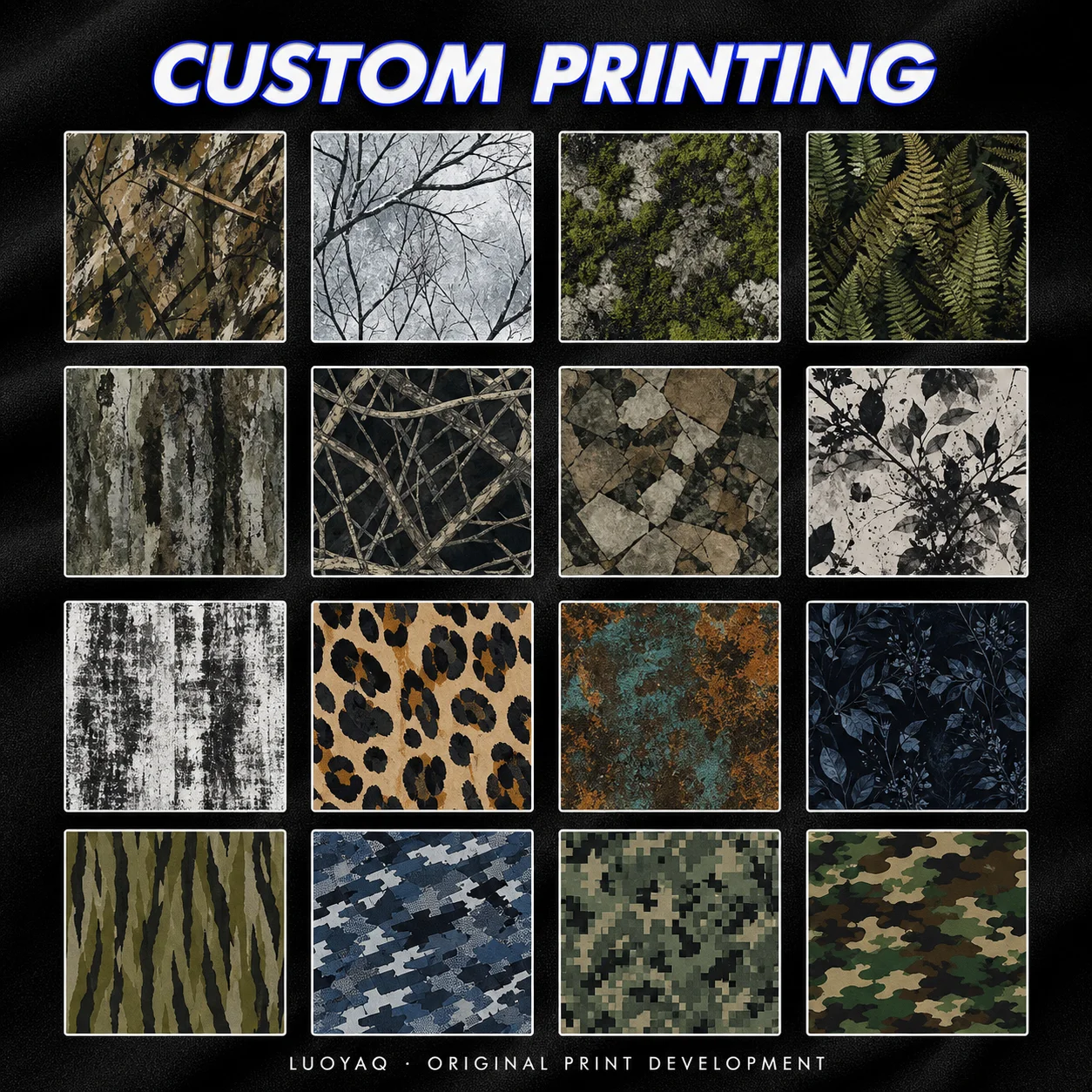 Wholesale Camo Cargo Pants Men Star Patch Distressed Baggy Wide Leg Multi Pocket Cropped Y2K Urban Streetwear Men Cargo Pants gallery 6