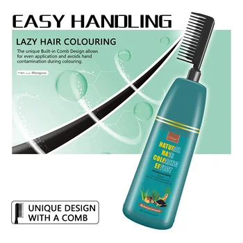 OEM Professional-Grade 200ml Hair Dye Shampoo Easy Comb with Cream Formula Ammonia-Free Containing Natural Oils