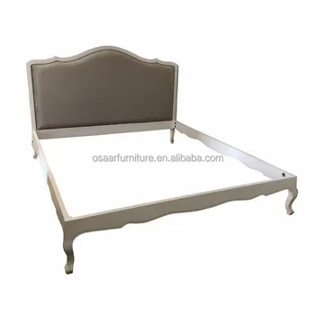 American Furniture Antique White California King Size Wooden Bed Frame
