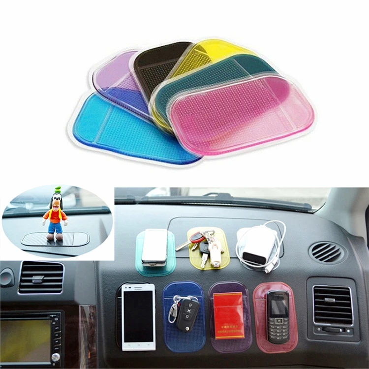 Anti-Slip Car Dashboard Sticky Pad NonSlip Mat-Green+Clear+Blue+Purple+Yellow 