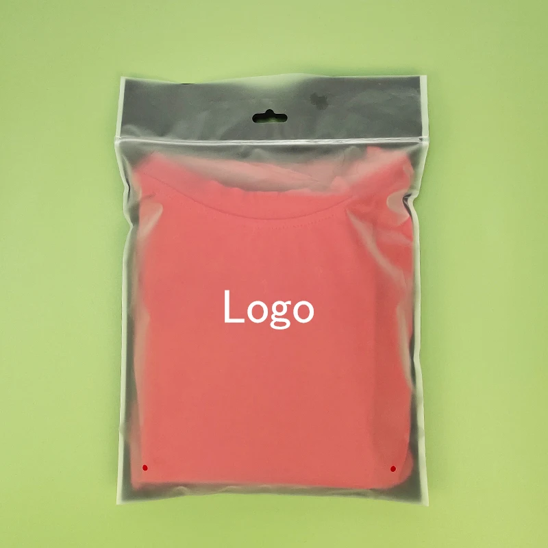 CPE Ziplock Bag Packaging Bags with Logo Recycled Plastic with Handle Wholesale Plastic Packaging for Clothing Package PE GRS details