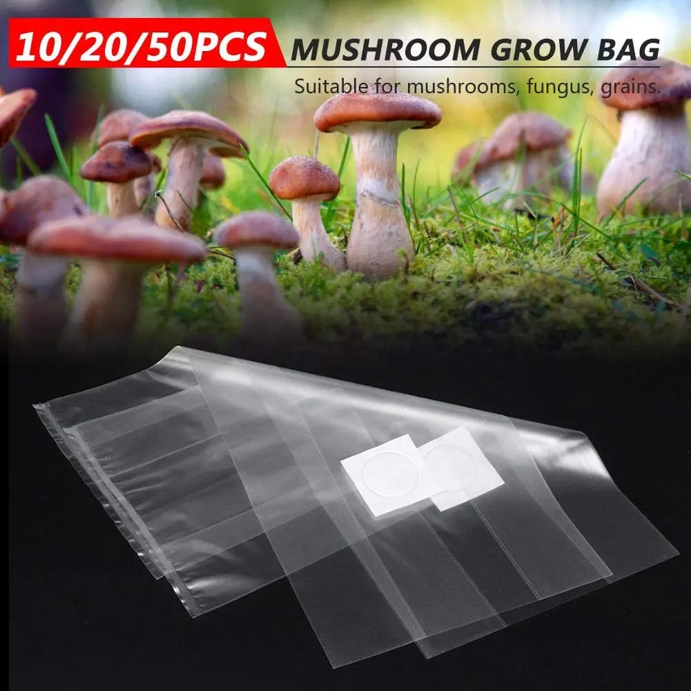32*50cm/8*5*20inch,60/80um Autoclavable Pp Mushroom Bag Mushroom Grow Spawn Bag 0.2/0.5 Micron