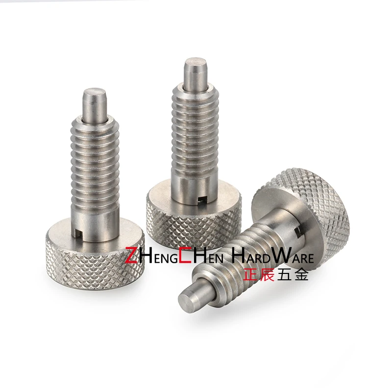 product customized wholesale ss304 ss316 carbon steel zinc plated knob style retractable spring plungers pin-60