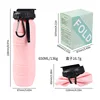 Pink folding cup-color box
