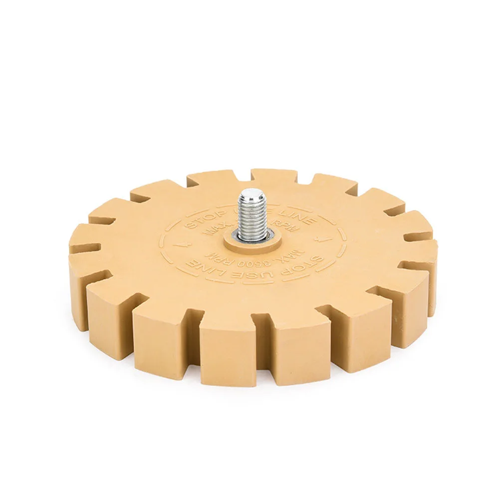 4'' Rubber Eraser Wheel For Removing Car Paint Glass Printing Sticker