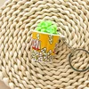 Bucket of green popcorn