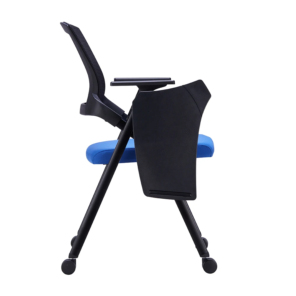 product high quality modern office hall school class room student folding conference room training chairs with tablet board-98